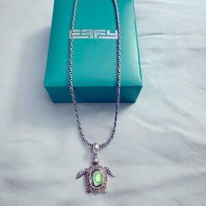 EFFY Silver Sea Turtle Necklace